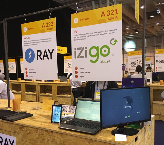 Stand izigo de Exposição no Web Summit 2017